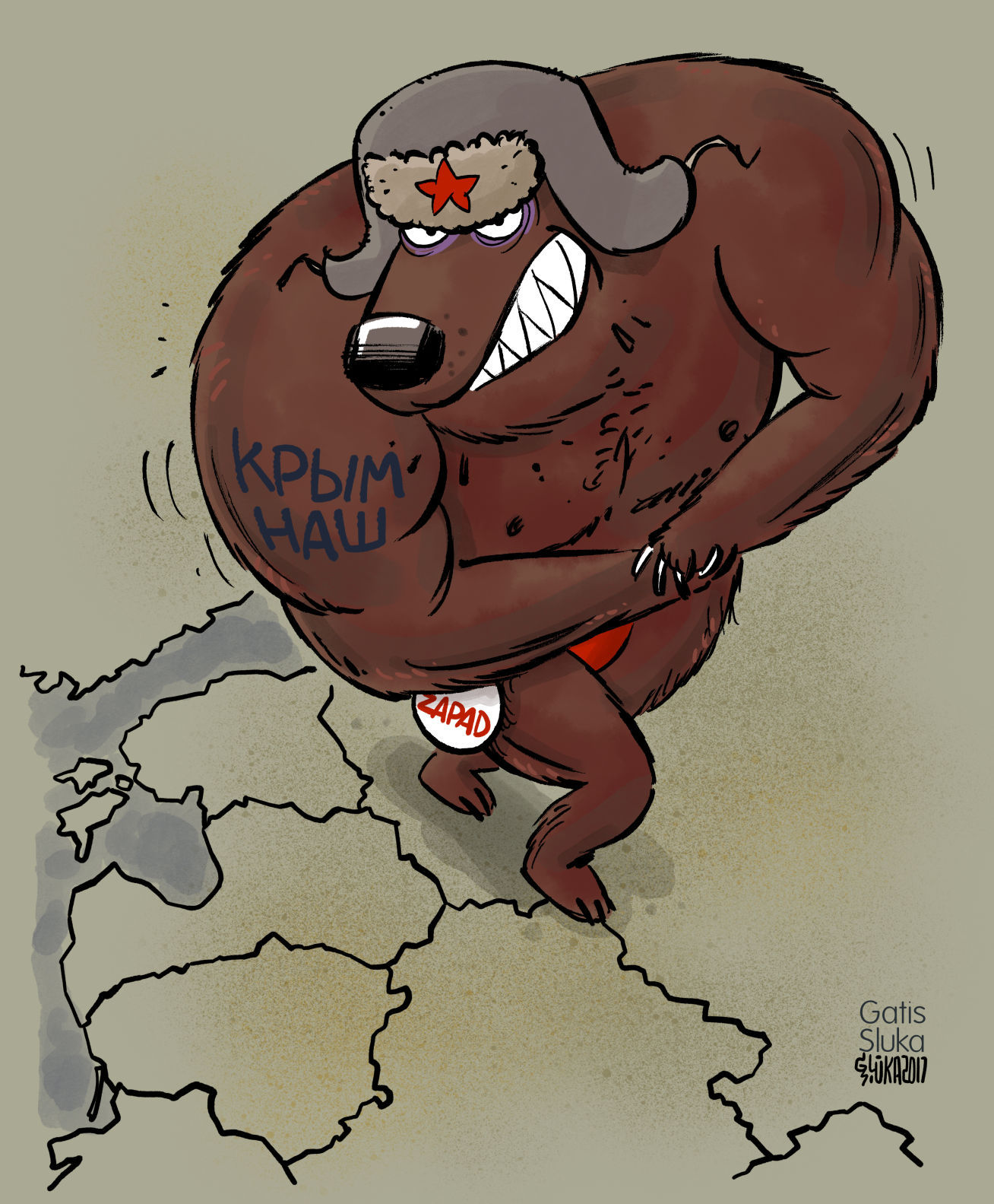Zapad exercises by Gatis Sluka, Latvijas Avize, Latvia